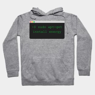 sudo apt get install energy Hoodie